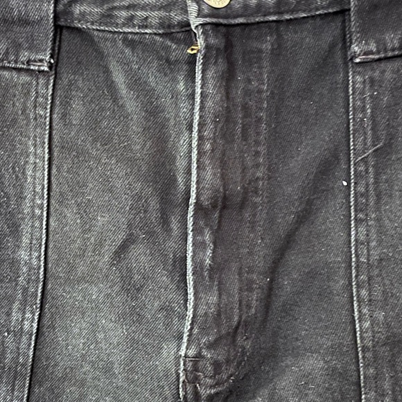 PM030424 Fore Warned  Black Vintage Jean Shorts - Picture 3 of 5